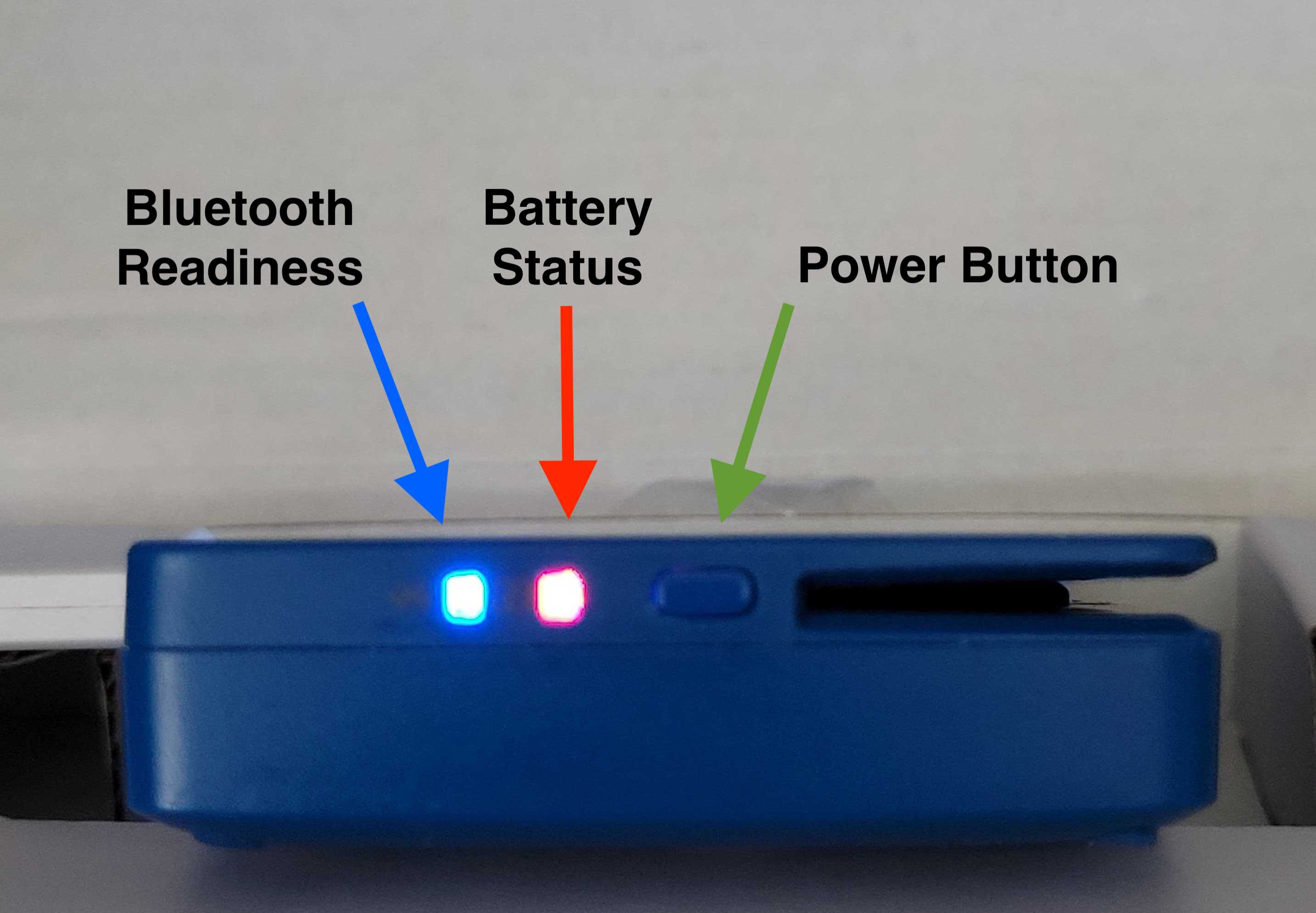 Moby 5500 button and LED configuration